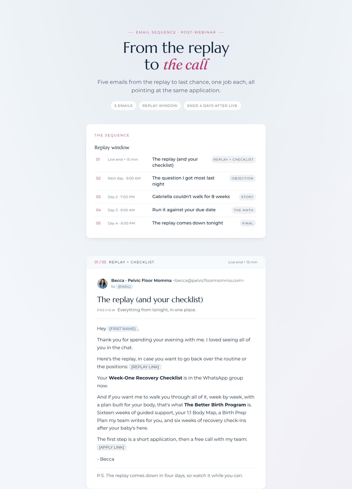 Post-webinar preview