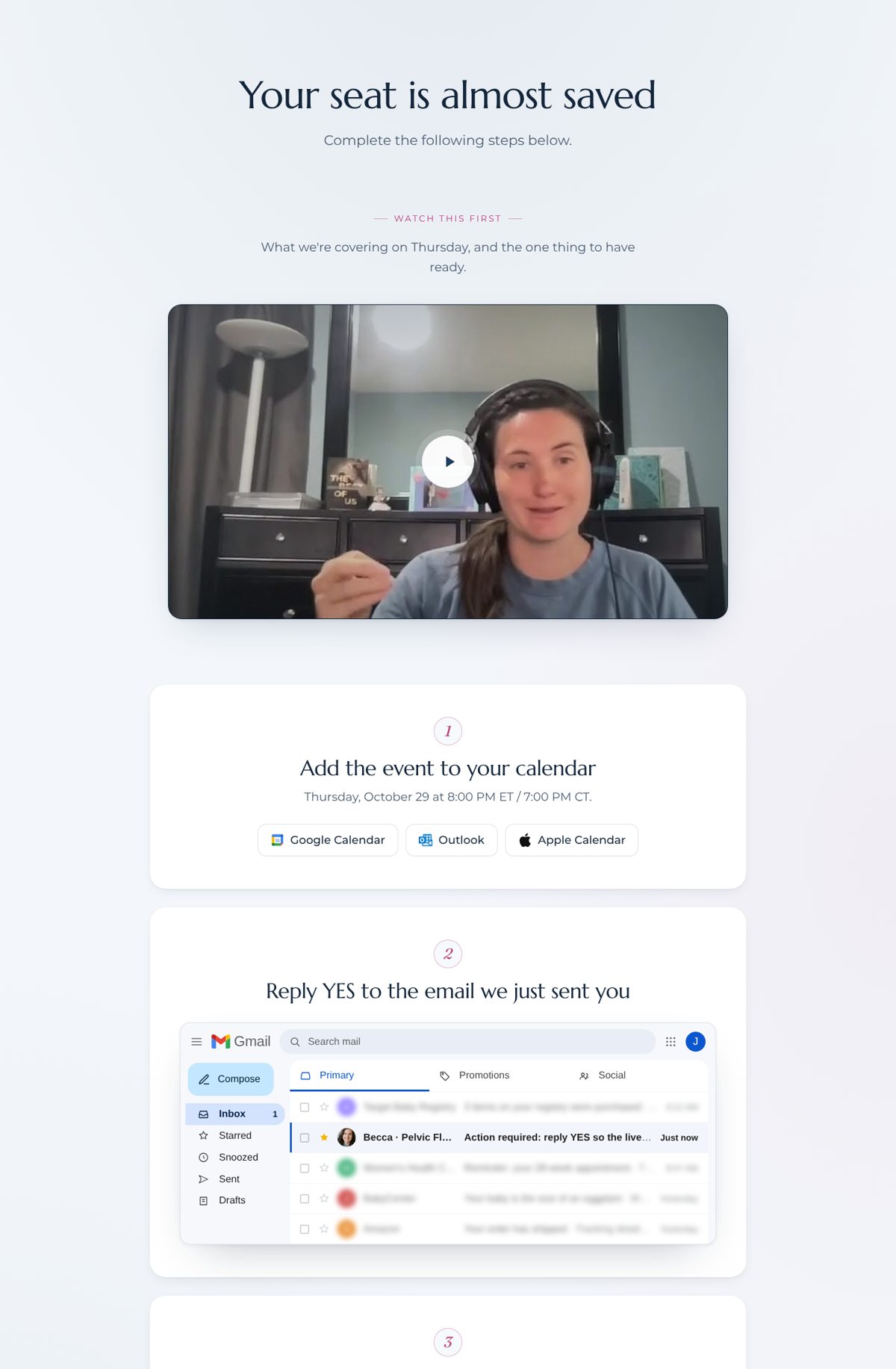 Thank-you page preview